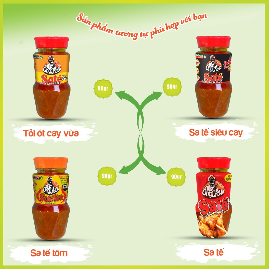 Sa Tế Chay Ông Chà Và 90g - Cay vừa ( Vegatarian Satay Sauce)