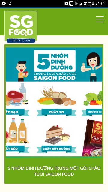 Combo 30 gói nhiều vị cháo tươi cho bé SG food