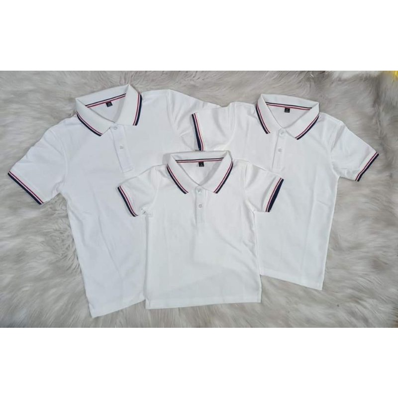Áo gia đình cổ bẻ vải cá sấu poly hút nước dày dặn. Size 10-100kg