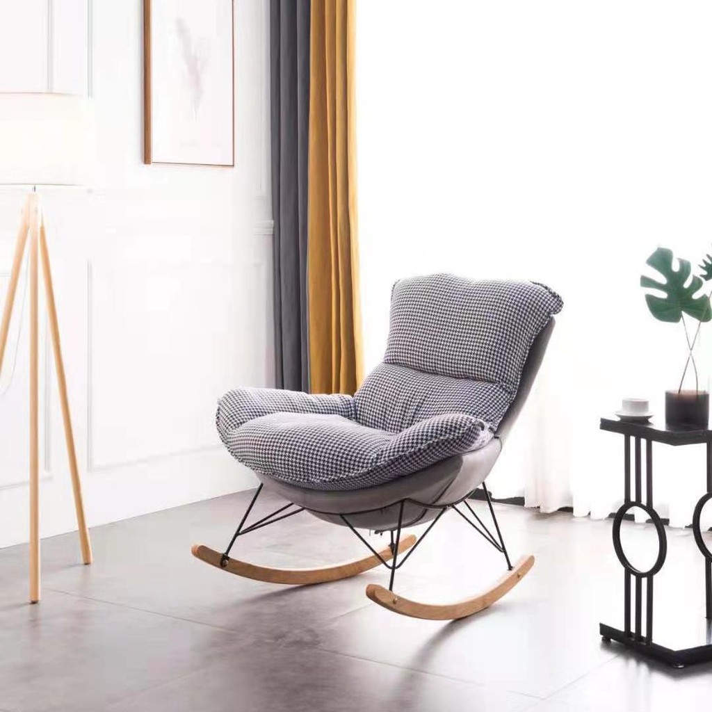 Bán trước✷✆Ghế sofa lười lưới màu đỏ Bắc Âu tựa xích đu phòng khách nhà ngủ thư giãn hiện đại đơn giản