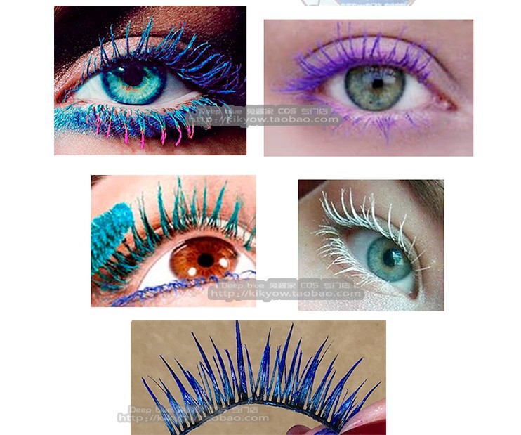 White Mascara Can Dye Eyebrow Red Pink Purple Blue Mascara