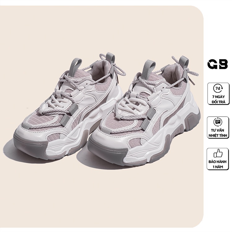 [Mã WABRMH99 giảm 12% đơn 99K]Giày Sneaker Nữ Đế Bánh Mì Cao 5 cm Cá Tính giayBOM L1628