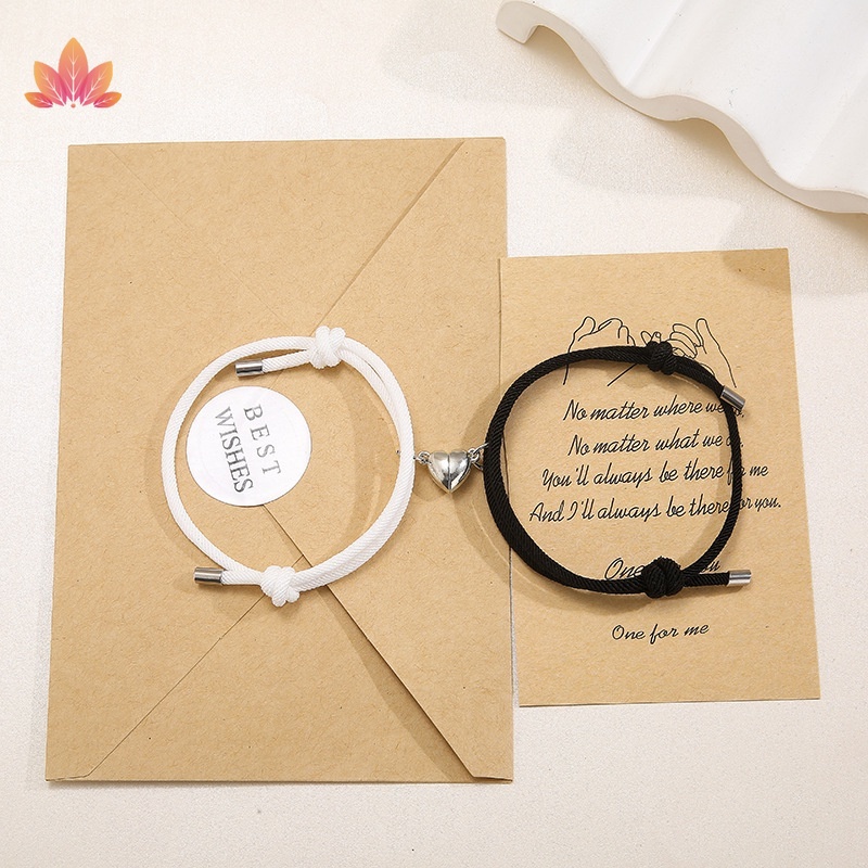 Vòng Tay Tình Bạn Bện Dây Thừng Nam Châm Thời Trang Jp5