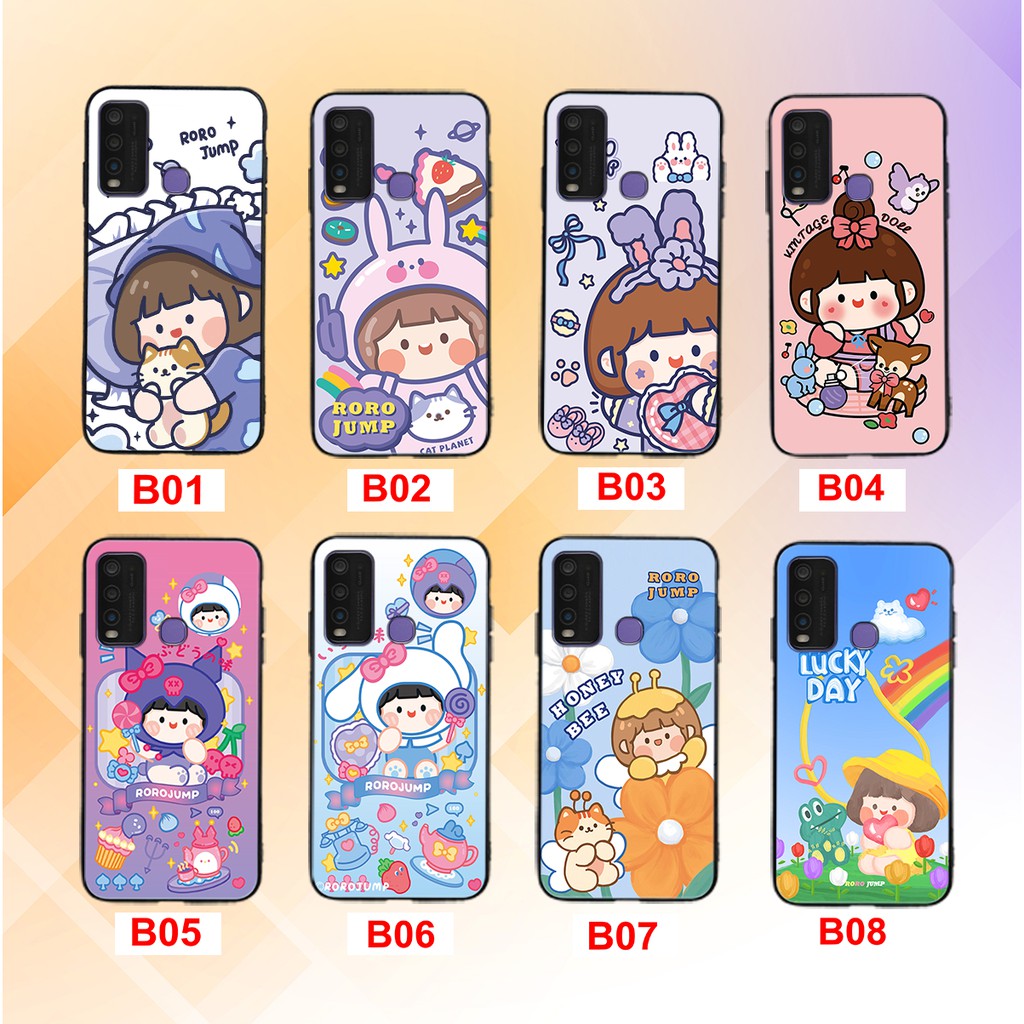 [FREESHIP] ỐP LƯNG VIVO Y30 -VIVO Y50 NHIỀU MẪU CÔ BÉ JUMP RORO ĐẸP CUTE