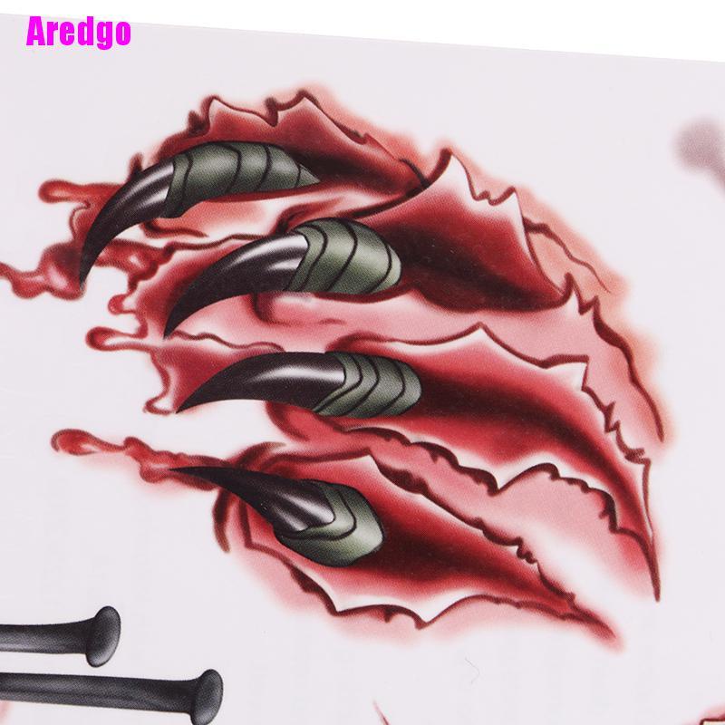 Set 11 miếng dán hình xăm vết thương giả dùng hóa trang Halloween
