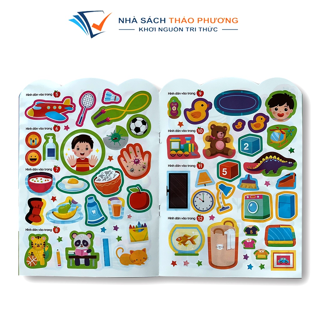 Sách - 365 Sticker bác dán thông minh IQ EQ CQ