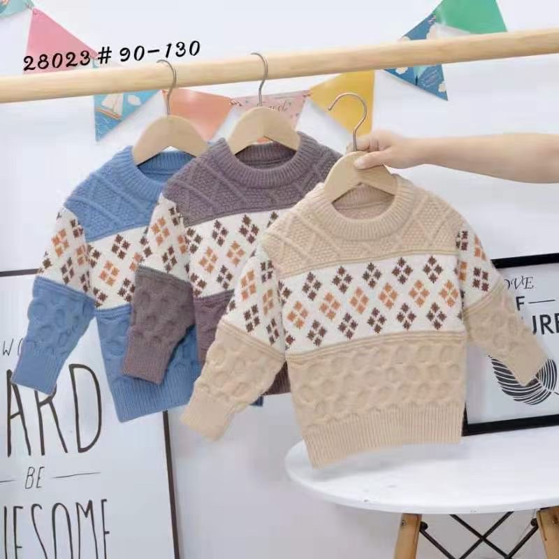 Áo Len Thổ Cẩm Cho Bé Mặc Mùa Đông size 90-130(1-5 tuổi)