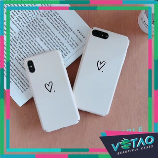 [ FREESHIP TỪ 50K TOÀN QUỐC ] Ốp lưng Iphone trơn trái tim cứng