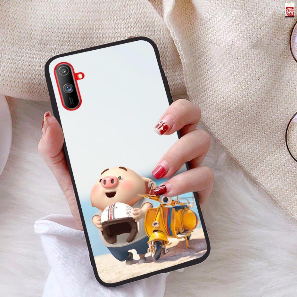 Ốp lưng Realme C3i viền dẻo TPU BST Lợn Tết hot