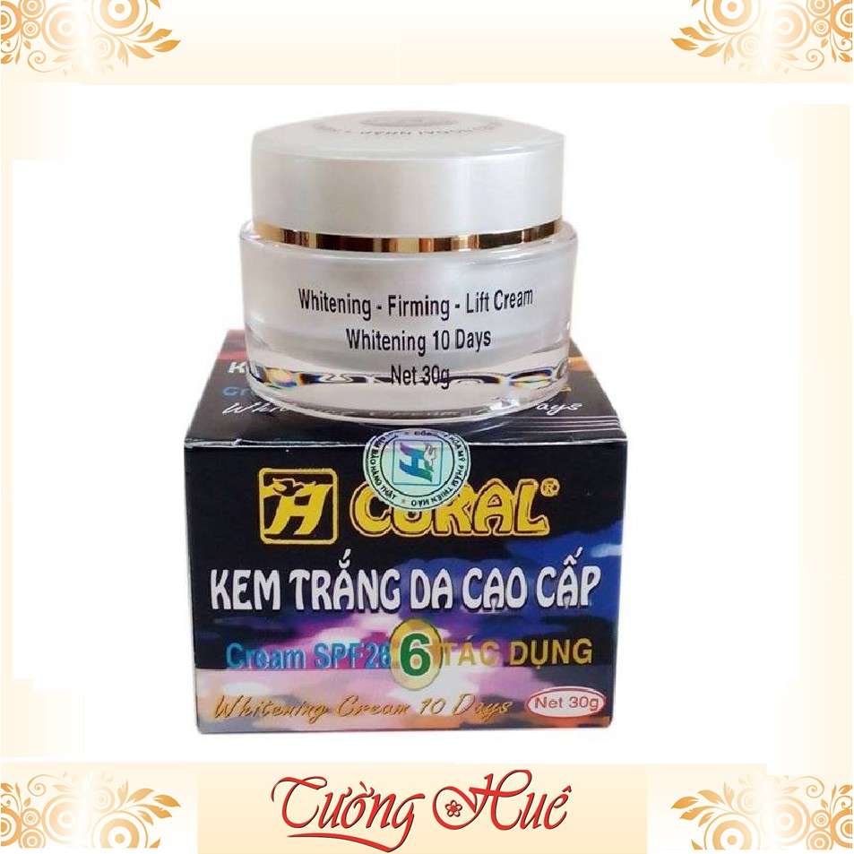 Kem Coral Trắng Da Cao Cấp 6 Tác Dụng Coral Cream SPF 26 - 30g.