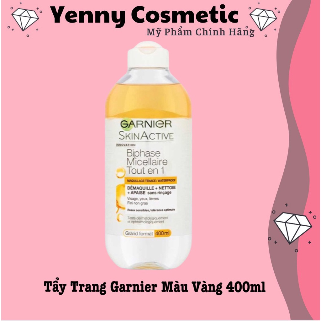 Tẩy Trang Garnier 400ml Nga - Vàng