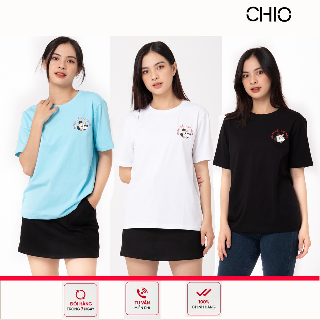 Áo thun form rộng CHIO áo phông form rộng chất liệu cotton 100% hạn chế nhăn tối đa.