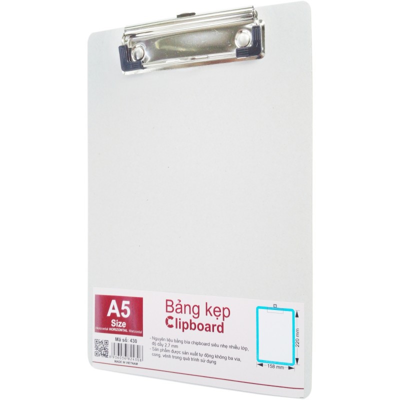 Giá bảng kẹp Chipboard A5; MS: 430