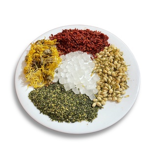 Trà thảo mộc tâm sen hoa cúc Cung Phi Trà( tặng đường không calo)