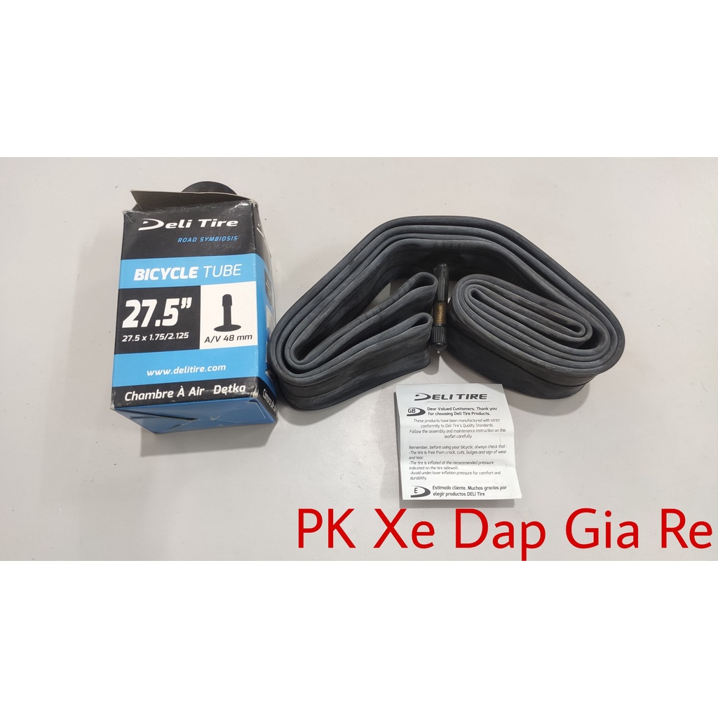 Săm Deli Indonesia 27.5x1.75/2.125, Săm xe đạp thể thao 27.5