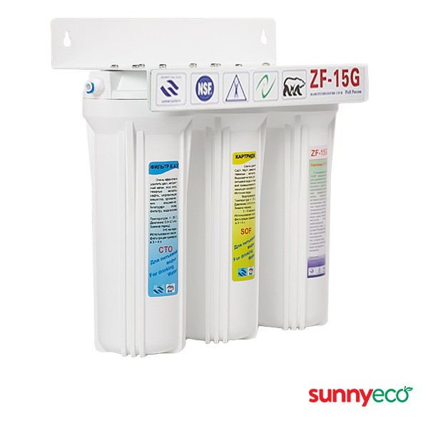 Máy lọc nước Công nghệ Nano Sunny-Eco ZF-15G (Sản Phẩm Thế Hệ Mới Của Viện Hàn Lâm Khoa Học Nga Với Lõi Lọc Nước Nano)