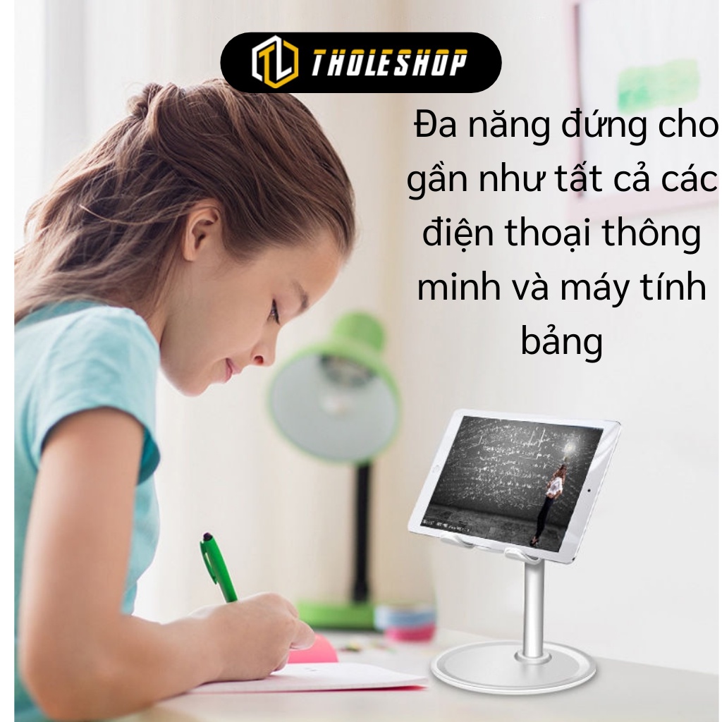 Giá Đỡ Điện Thoại Để Bàn - Kệ Đỡ Máy Tính Bảng Khung Kim Loại, Có Khay Để Chìa Khóa 8996