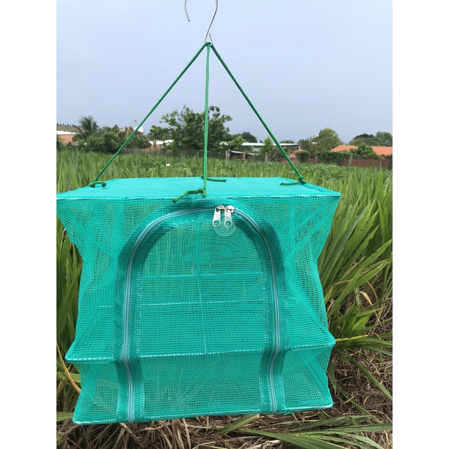 Lồng phơi 247 - Chống côn trùng, Bảo đảm an toàn vệ sinh thực phẩm. 1 tầng 35x35x35cm