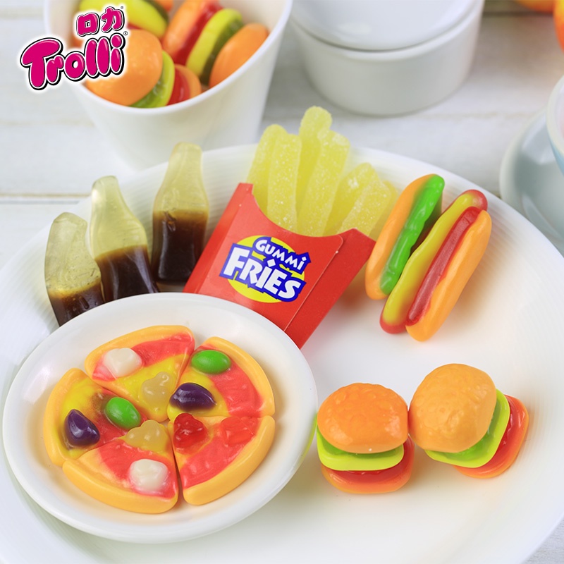 Kẹo Dẻo Trolli Gummi Lunch Tổng Hợp Set Ăn Trưa Bịch 77gr - Đức
