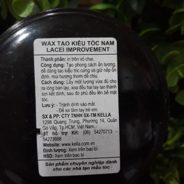 WAX TẠO KIỂU TÓC NAM LACEI IMPROVEMENT120ML