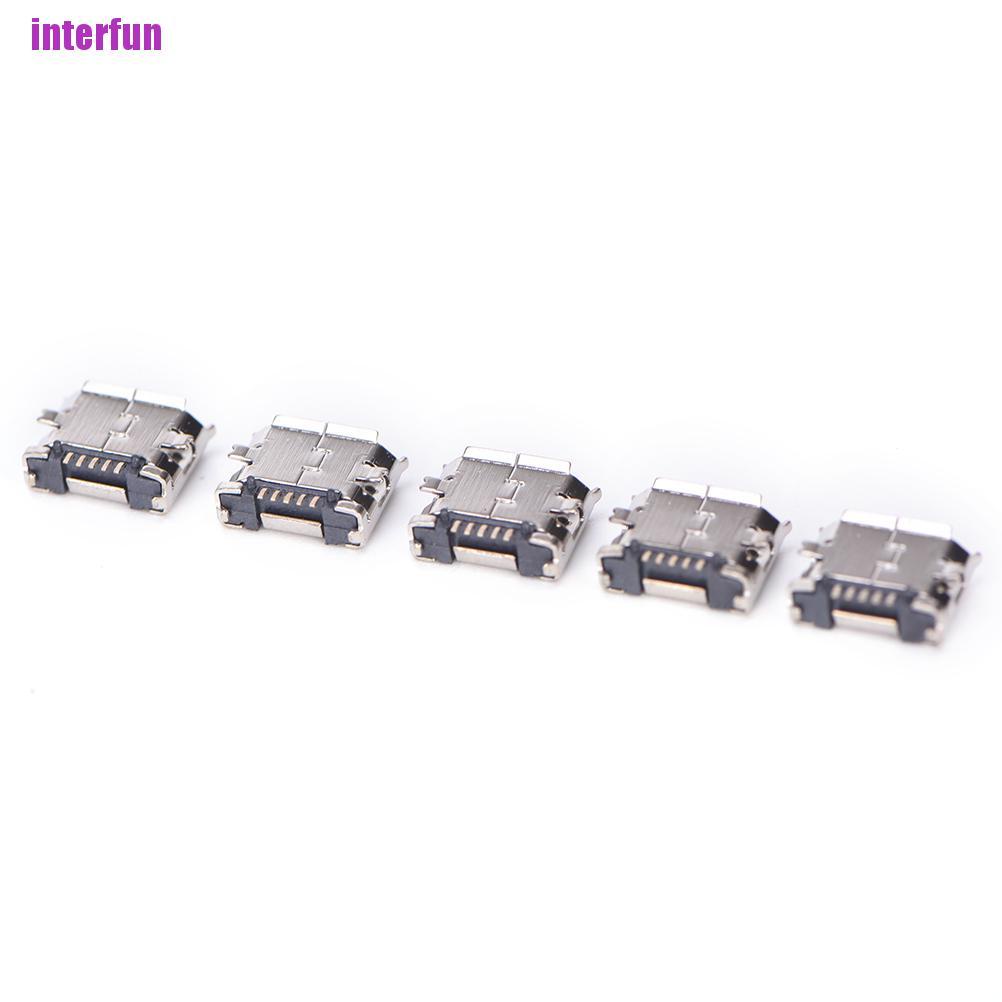 Set 10 Đầu Nối Cổng Micro Usb 5pin B Type 5 Pin Tiện Dụng