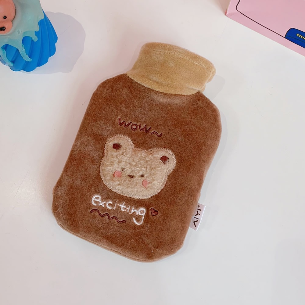 Túi chườm nóng lạnh lông mịn hoạt hình giảm đau bụng kinh, túi sưởi giữ ấm có thể làm túi đút tay