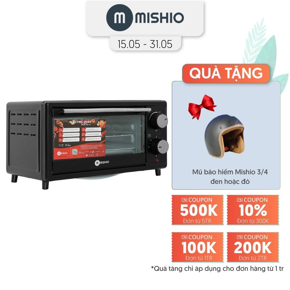 [Mã ELHADEV giảm 4% đơn 300K] Lò nướng Mishio MK177 14L 900W – Màu đen