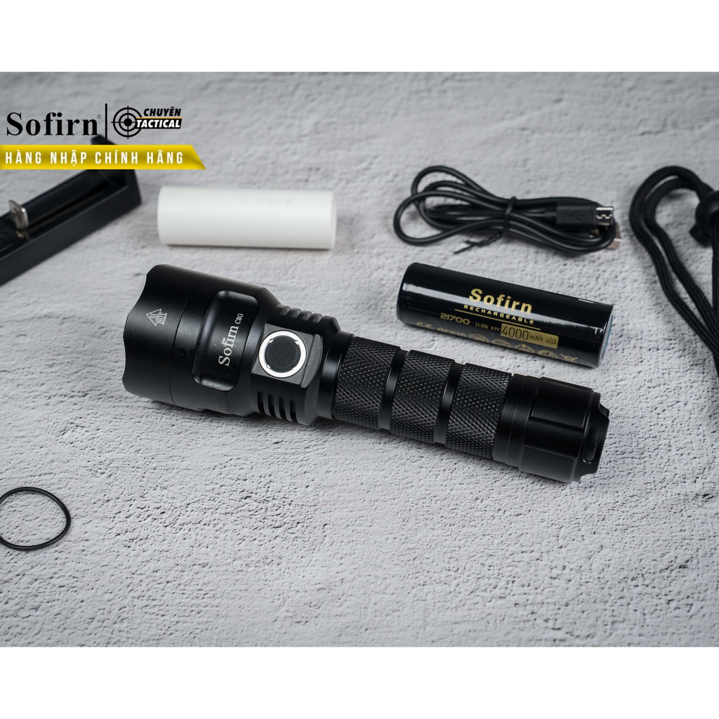 [SIÊU SÁNG] Đèn pin và đèn sạc Sofirn C8G bóng LED CREE XHP35 HI độ sáng 2000lm chiếu xa 565 m sử dung pin 21700
