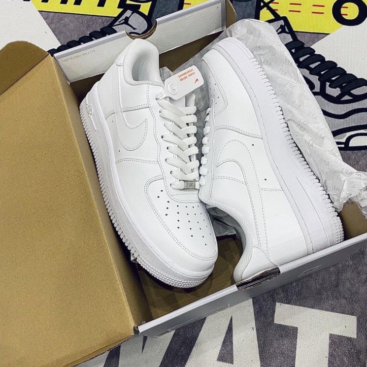 Giày Thể thao Air Force 1 Trắng Full Đế Ko Vàng, Giày_Nike AF1 Trắng nam nữ Cao Cấp full box bill