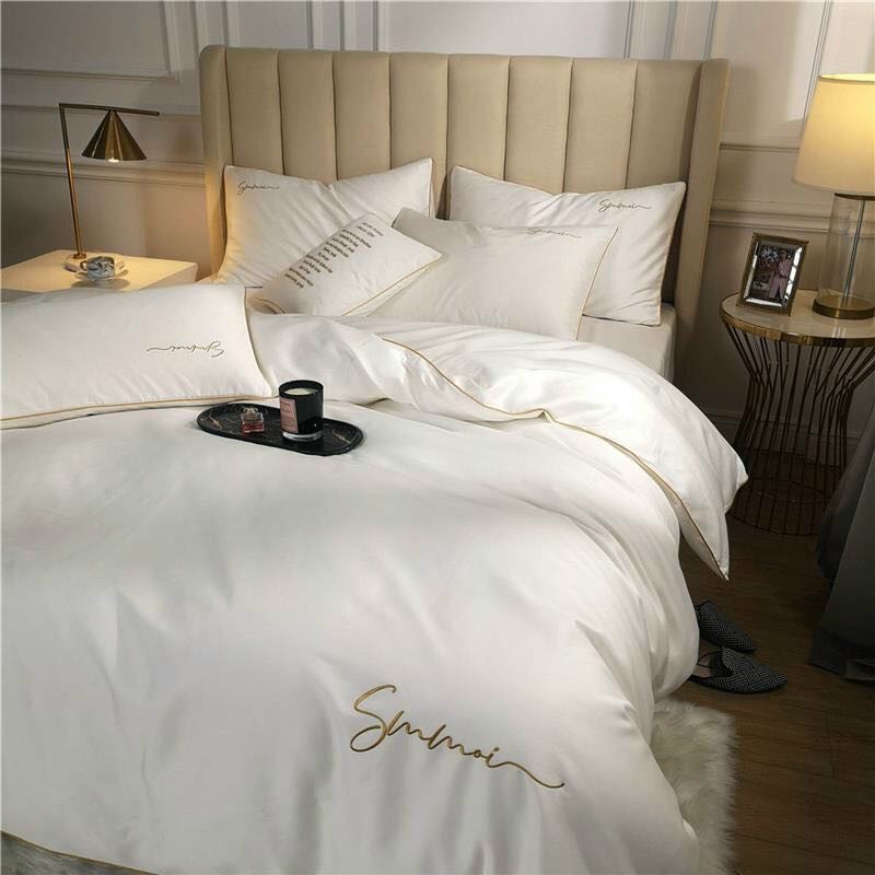 BỘ CHĂN GA GỐI LỤA SUMOI 60s TRƠN CAO CẤP [FREESHIP EXTRA LÊN ĐẾN 70K]