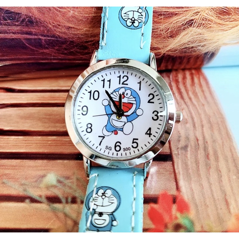 Đồng hồ Doremon - đồng hồ cho bé trai - dây da PU