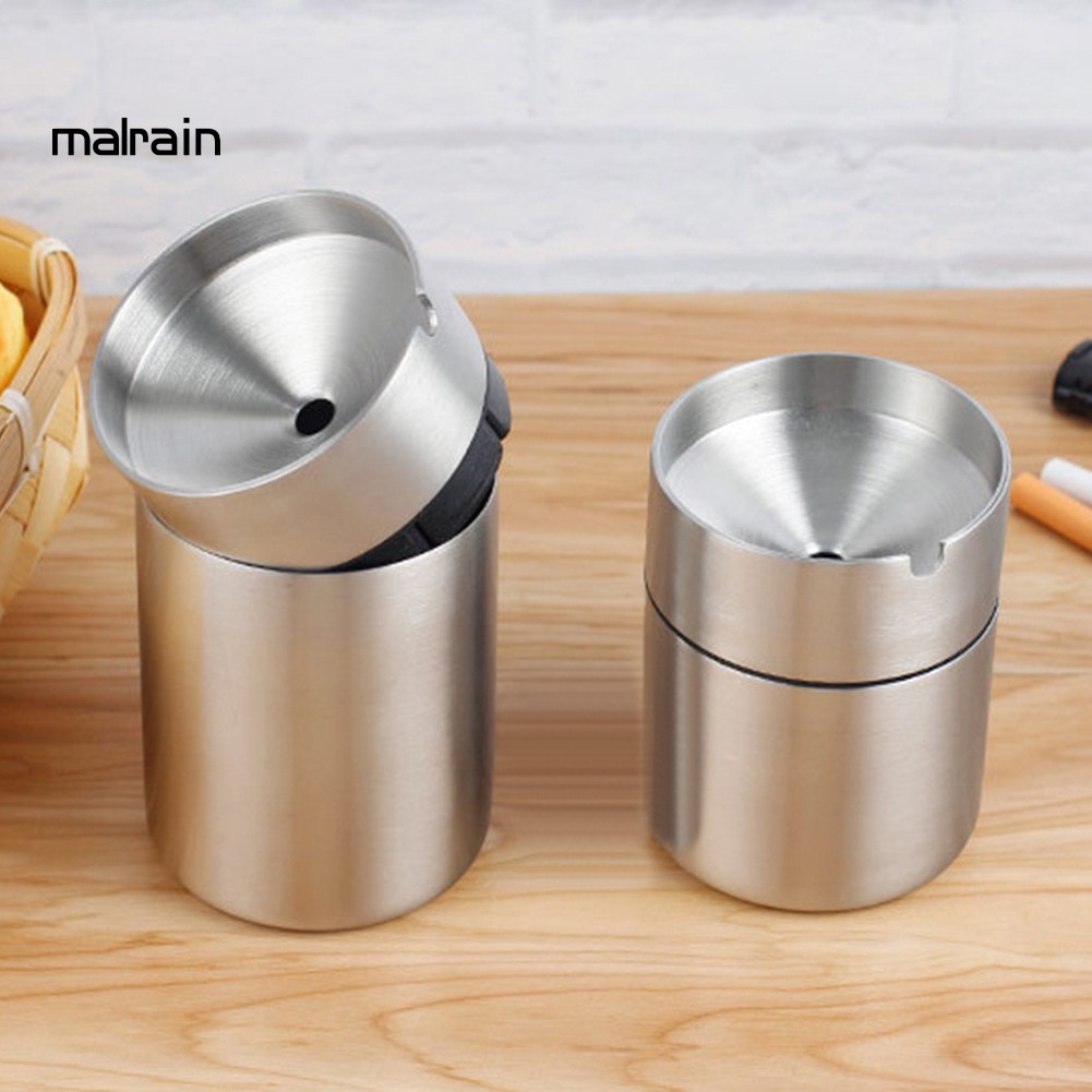 Gạt Tàn Thuốc Lá Bằng Thép Không Gỉ Kèm Giá Đỡ Tiện Lợi