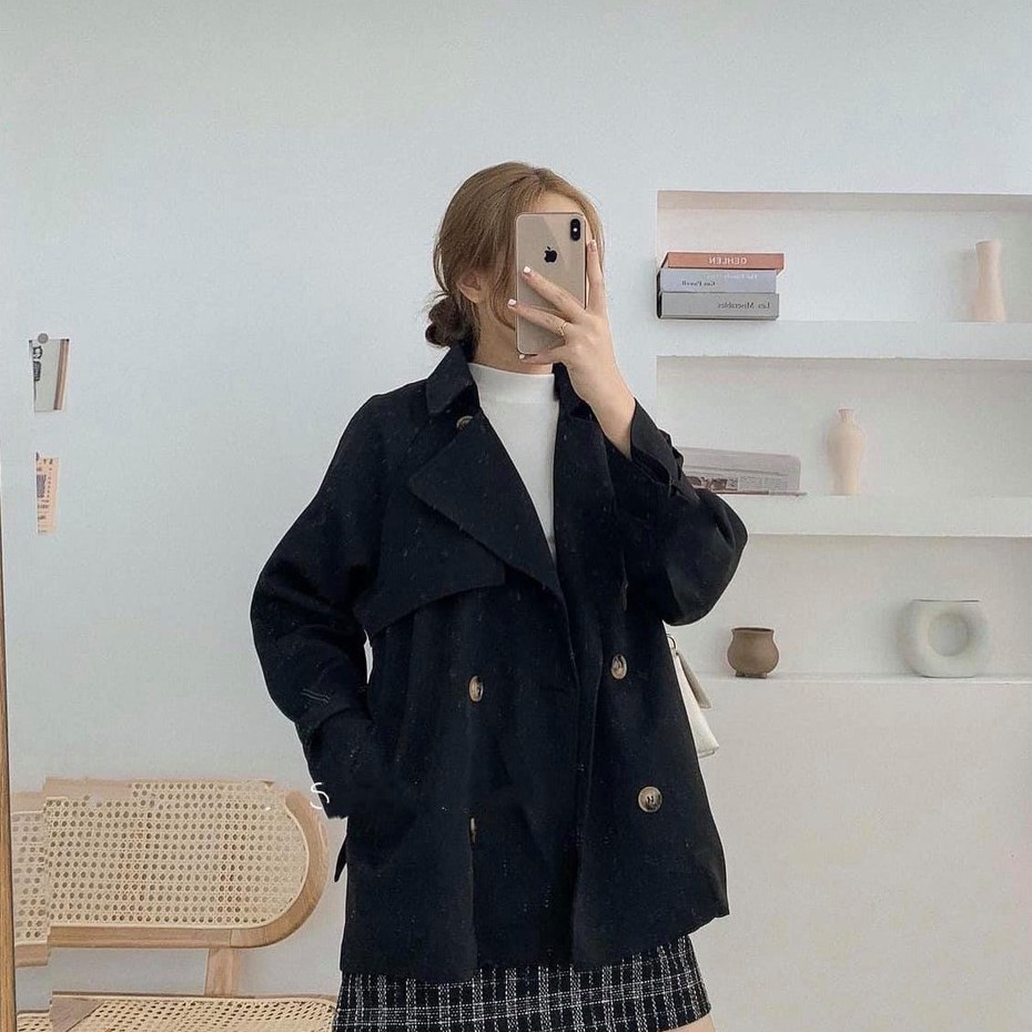 Áo Măng Tô Dáng Ngắn - Titto Closet