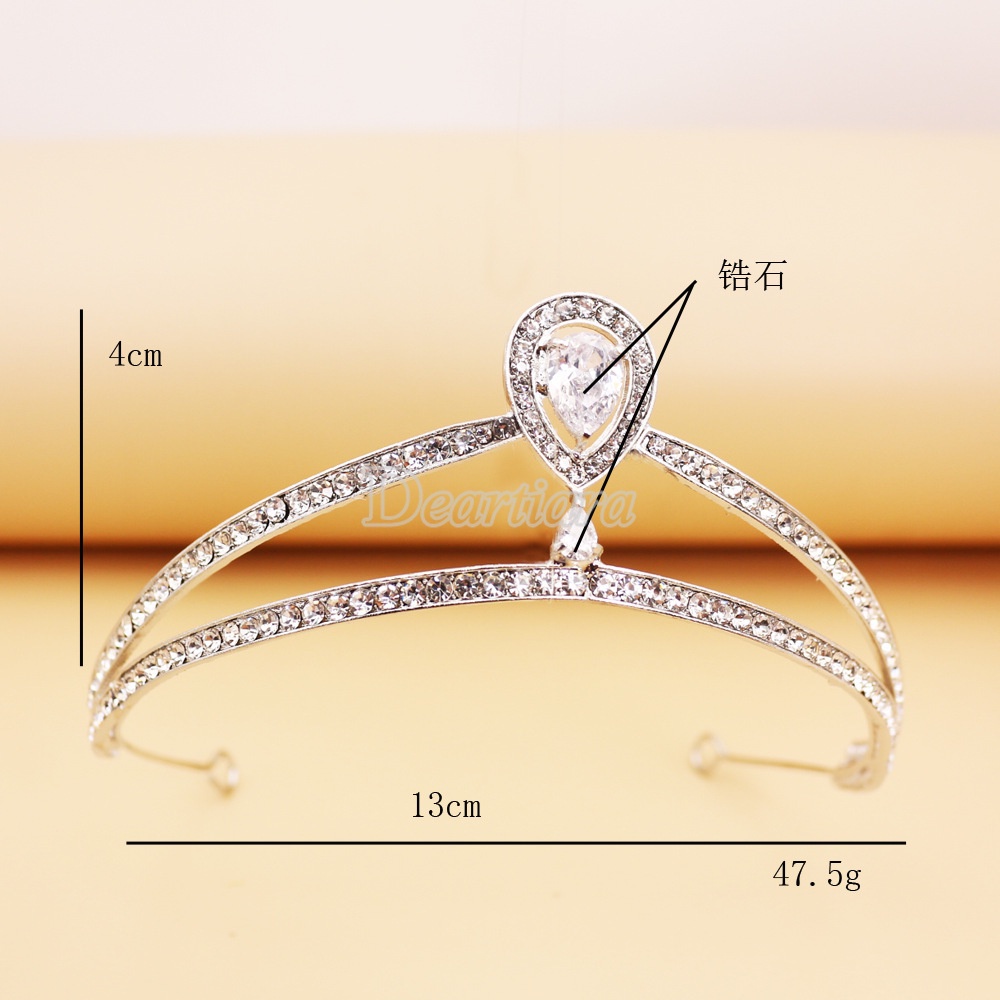 Cài Tóc Hình Vương Miện Đính Đá Thời Trang