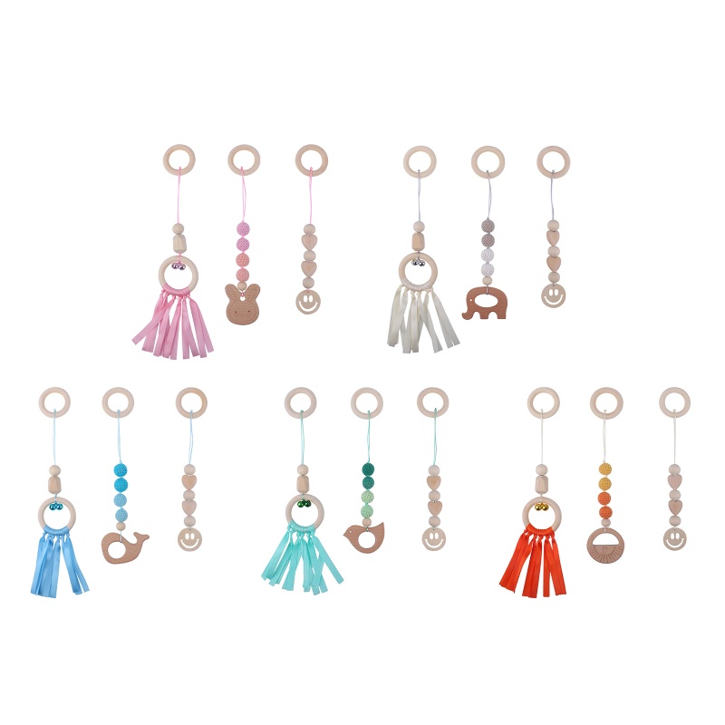 Set 3 Vòng Lục Lạc Đồ Chơi Ngậm Mọc Răng Cho Bé