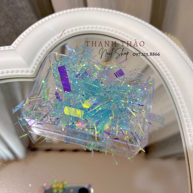 giấy thuỷ tinh ẩn aurora nail 2021