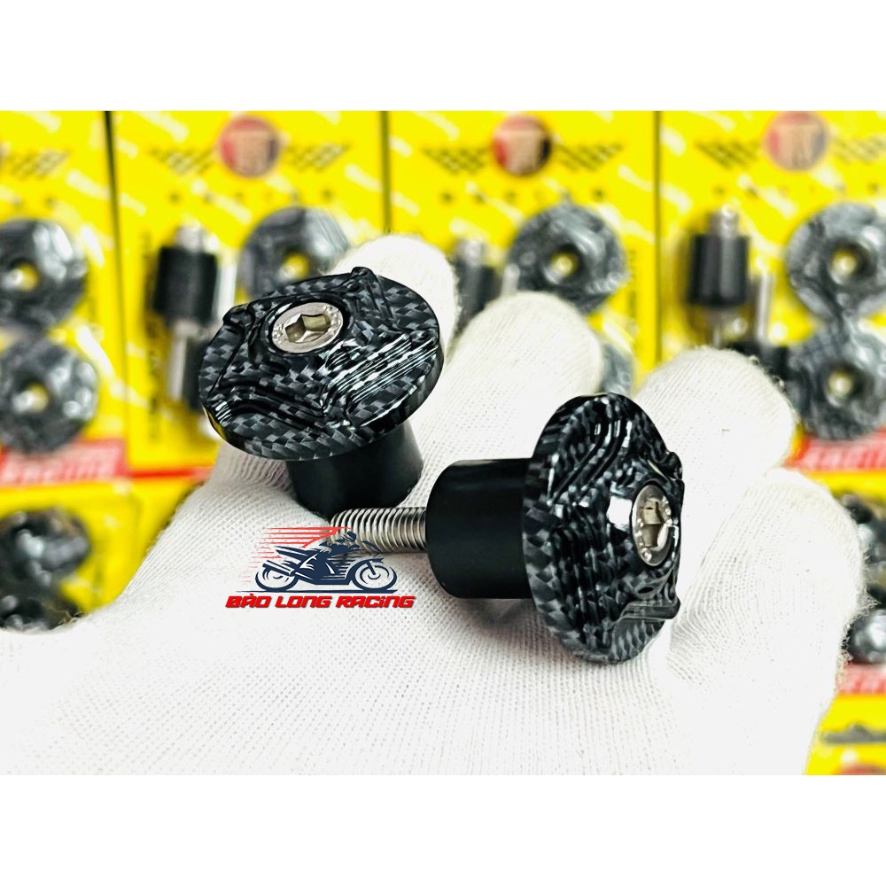 Cặp Gù Carbon THÁI mẫu NGÔI SAO TH gắn tay lái nhiều loại xe máy Sirius Wave Dream Exciter Winner