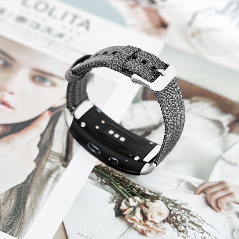 Dây đeo sợi Nylon thay thế cho đồng hồ thông minh Samsung Gear Fit 2 Pro R360 R350 R365