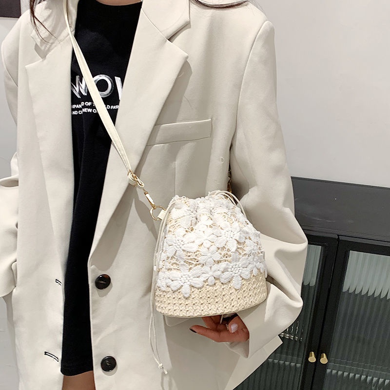 Hàng Mới Về Mới Túi Xách Đan Rơm Đeo Chéo Phong Cách Hàn Quốc Thời Trang Cho Nữ