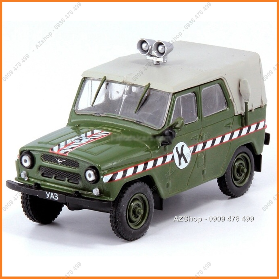 Xe Mô Hình Chi Tiết Xe Quân Sự Chỉ Huy UAZ-469 - K - Tỉ Lệ 1:43 - 4325.2