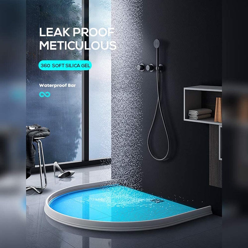 A-LIFE Dải Viền Chắn Nước Chiều Cao 5cm Linh Hoạt Chống Thấm Nước Cho Nhà Bếp Nhà Tắm