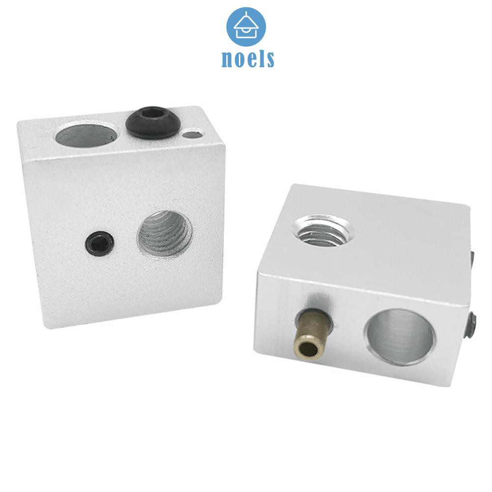 (Ready-Noel)2pcs MK7 MK8 Heated Block Heating Head 3D Printer Extruder Aluminum Blocks