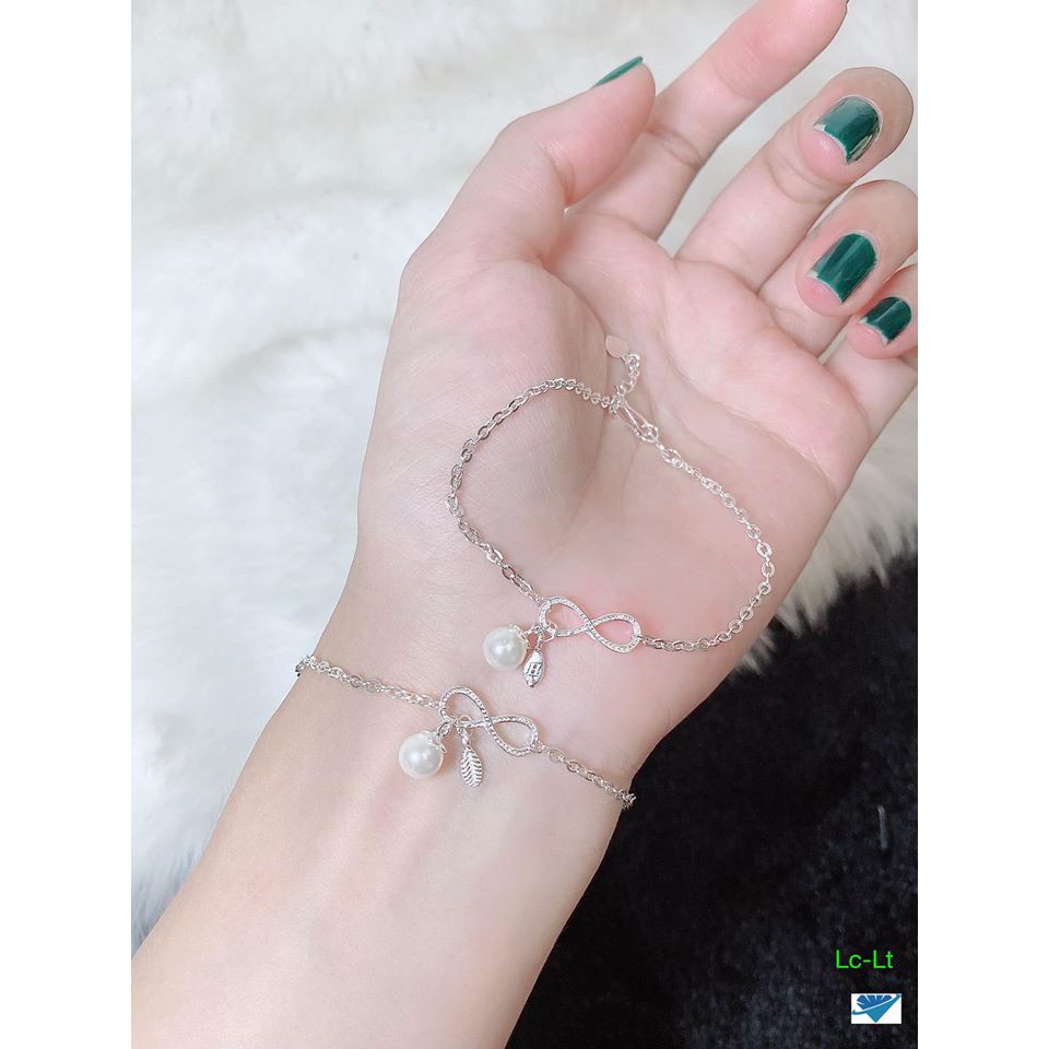 Combo lắc tay và lắc chân vô cực đầy yêu thương - Bạc Ý