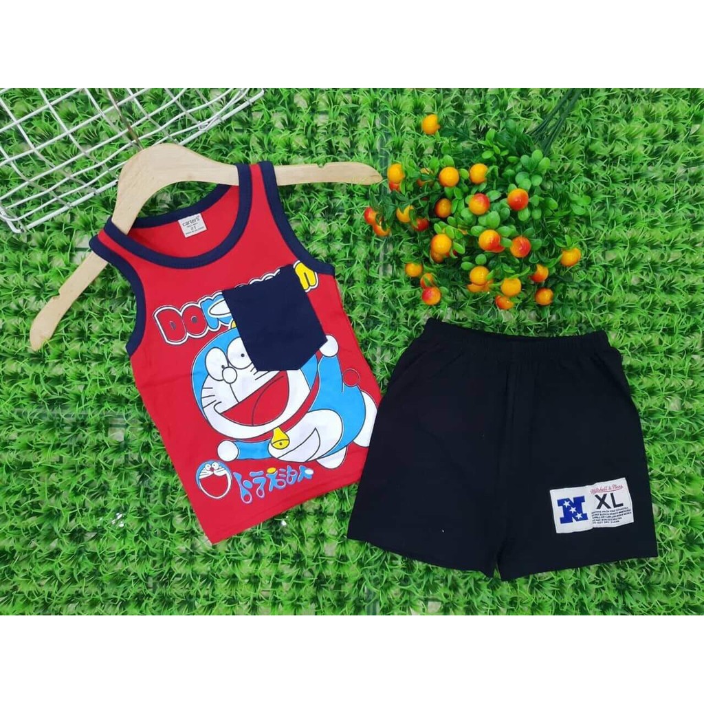 set bộ ba lỗ quần đùi bé trai