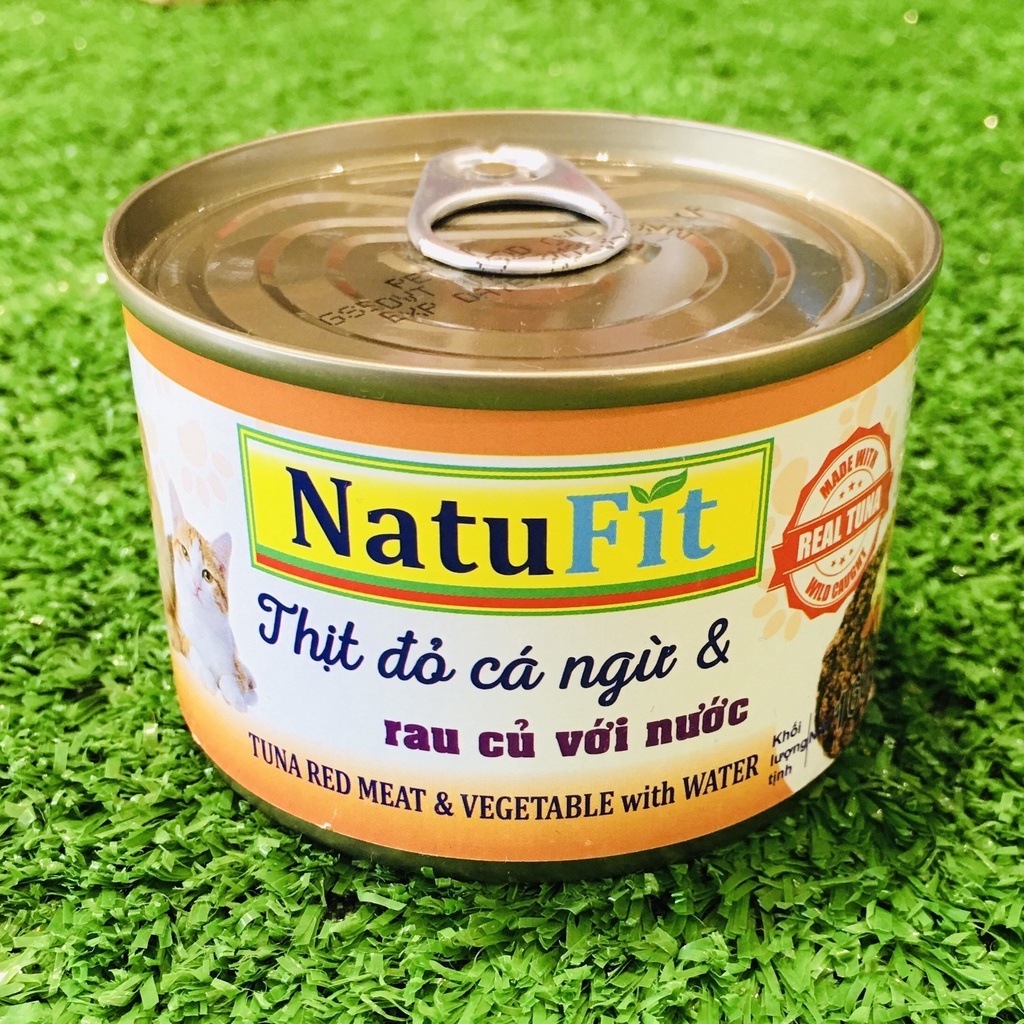 Pate thịt đỏ cá ngừ dành cho thú cưng Natufit 160g - Petemo Pet Shop