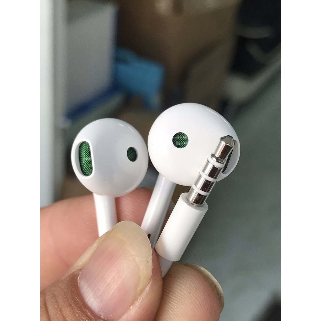 Tai Nghe OPPO Chuẩn Màng Loa Xanh , Jack 3.5mm , Có Mic , Điều Chỉnh Âm Lượng , Âm Thanh Hay , Bass Chuẩn , - Happy Shop