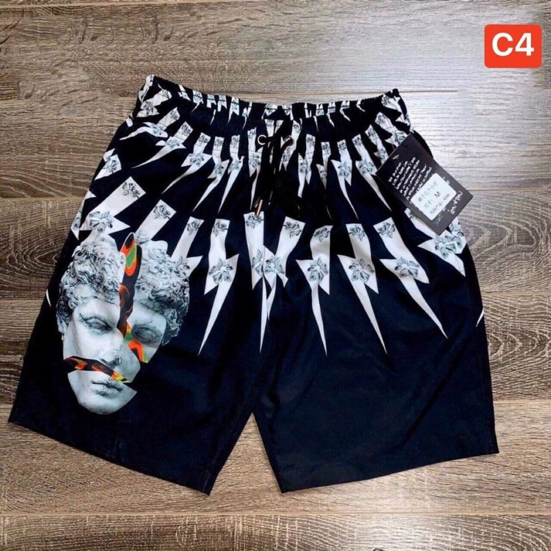 Quần đùi nam 3D,Quần đùi gió hoạ tiết,siêu chất,siêu cute full sz M L Xl