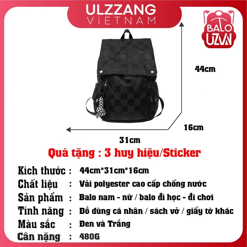 Balo nam nữ đi học Ulzzang basic chống nước, cặp sách laptop phong cách Unisex Hàn Quốc dành cho học sinh, sinh viên