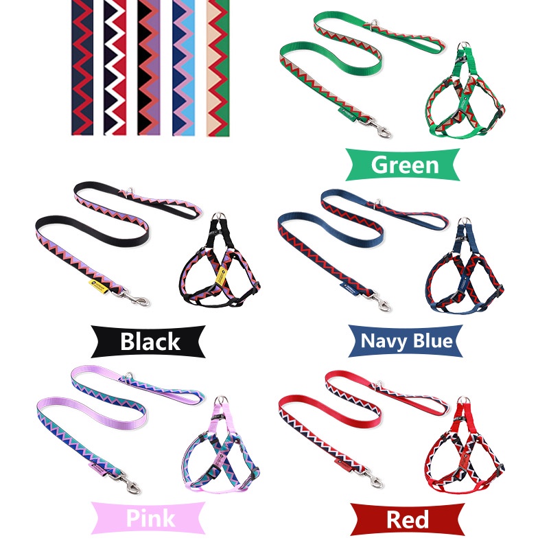 HamshMoc Bộ Dây Dắt Thú Cưng Đi Dạo Bằng Nylon Mềm Bền Có Thể Điều Chỉnh