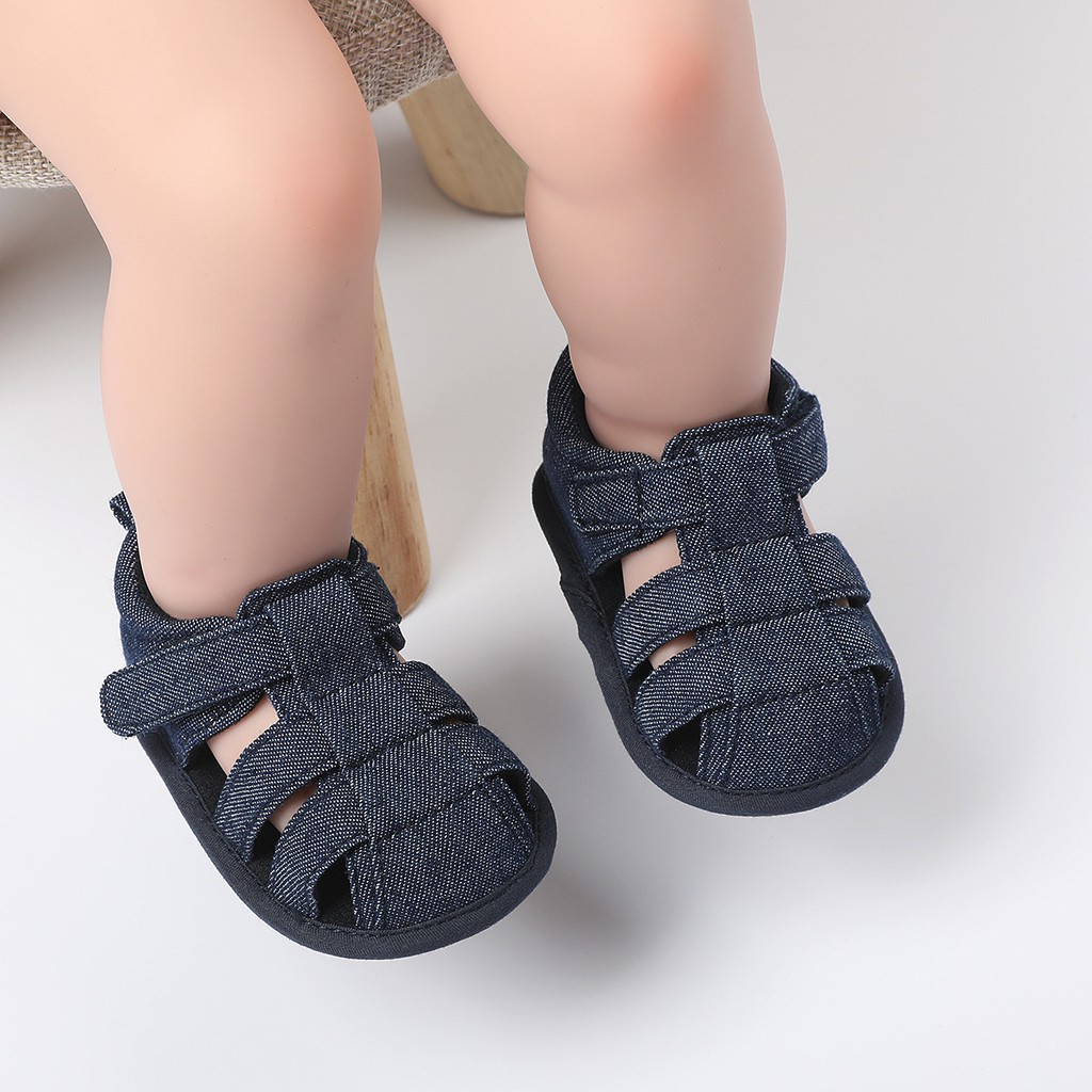 Giày Sandal Tập Đi Đế Mềm Chống Trượt Cho Bé Trai